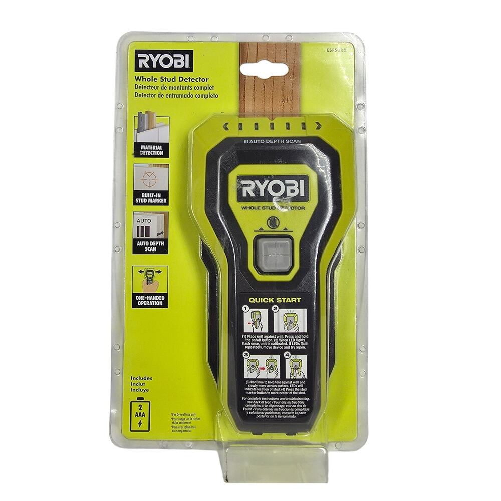 RYOBI ESF5002 WHOLE STUD FINDER DETECTOR – TM2350 – AUTO DEPTH SCAN – NOB